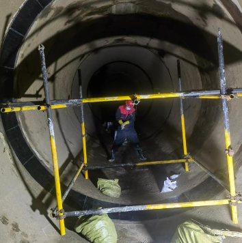 管道井施工安全带系挂位置设置方法